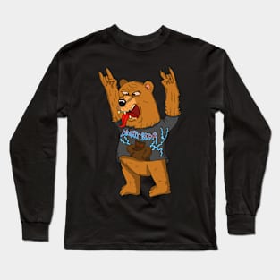 Heavy Metal Bear Long Sleeve T-Shirt